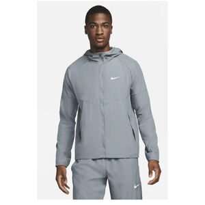 Nike Men's Repel Miler Running Jacket in Smoke Grey/Smoke Grey Size: Large
